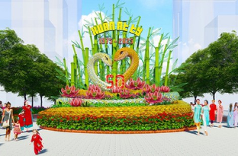 Đến đường hoa Nguyễn Huệ để thấy xuân đã về