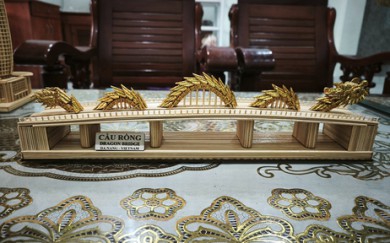 Đẹp ngỡ ngàng mô hình bằng tăm tre