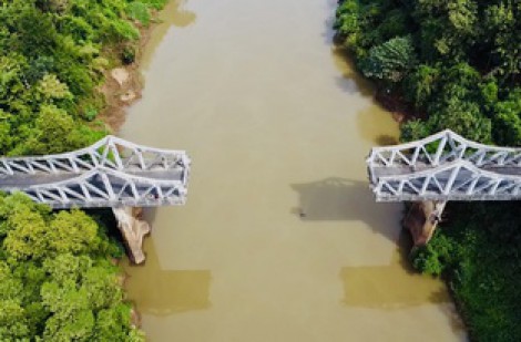 Độc đáo cầu gãy sông Bé, di tích lịch sử văn hóa ở Bình Dương