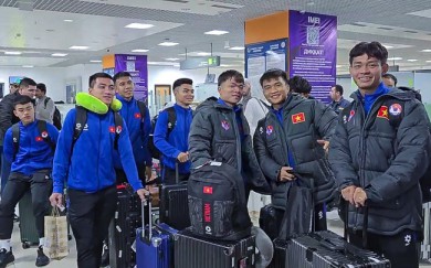 Đội tuyển U23 Việt Nam đã có mặt tại Tajikistan
