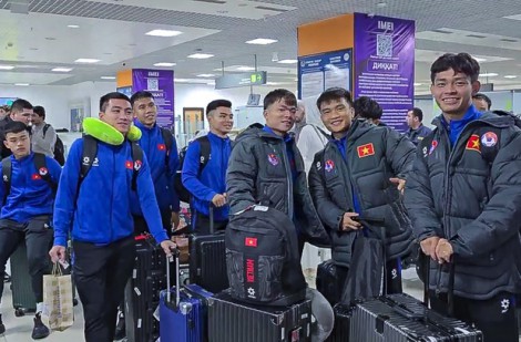 Đội tuyển U23 Việt Nam đã có mặt tại Tajikistan