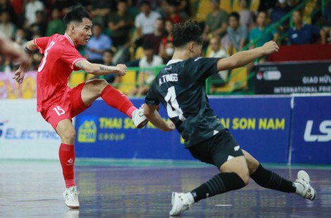 Đội tuyển futsal Việt Nam hòa New Zealand trong trận ra quân tại Giải futsal quốc tế 2024