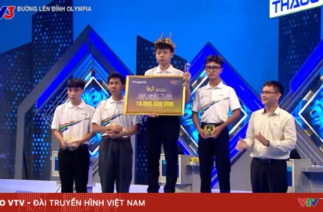 Đường lên đỉnh Olympia: Nam sinh Thừa Thiên Huế chiến thắng thuyết phục